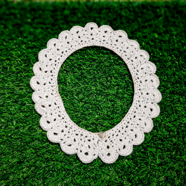 Hand-Crocheted Peter Pan Collar – Vintage Whimsy for Any Outfit (B)